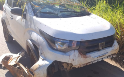Homem fica ferido em acidente na estrada de Carmo do Cajuru