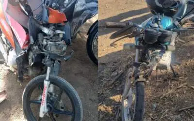 Colisão entre motocicletas deixa mulher ferida na MG-050