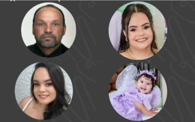 Pai, filhas e neta são sepultados após acidente na BR-354