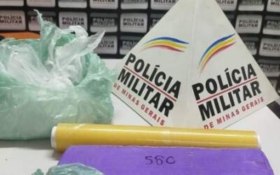 Jovem é preso por tráfico de drogas em Igaratinga