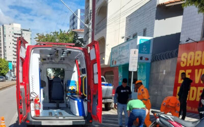 Acidente na Jove Soares deixa motociclista ferido