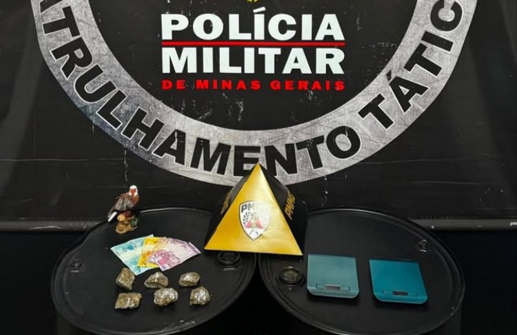 Jovem é preso com drogas e balanças de precisão