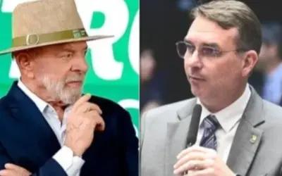 Lula abre dez pontos sobre Flávio Bolsonaro no 1° turno